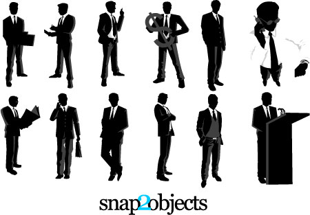 businessmen_preview_vector_pack02 Businessmen Vector Pack Preview