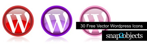 Free Vector WordPress Icons