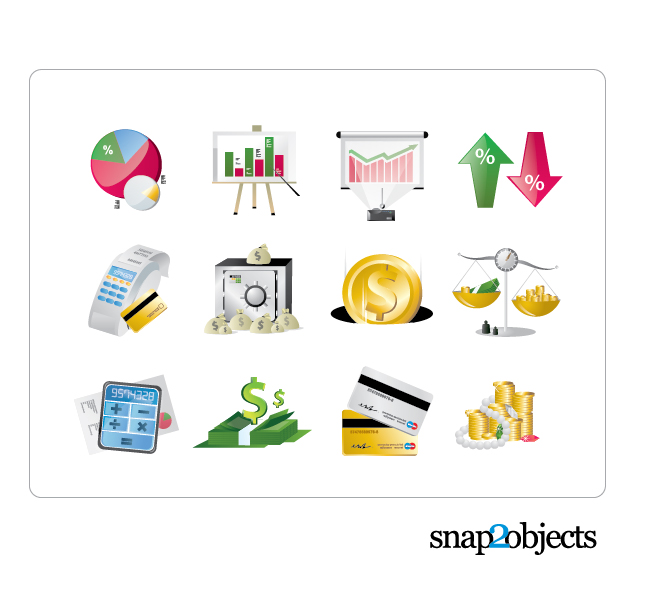 Financial Vector Icons eCommerce