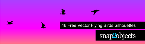 Vector Flying Birds Sillhouettes